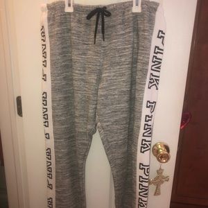 Pink gray classic pant